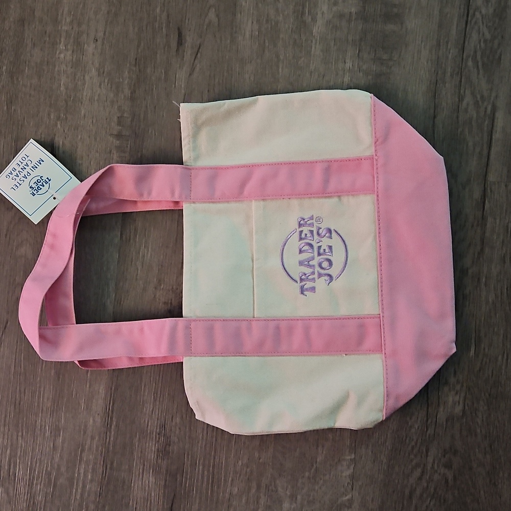 Pink Canvas Trader Joe's Mini Tote